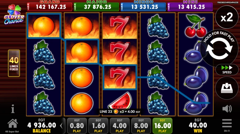 40 Super Hot slot demo